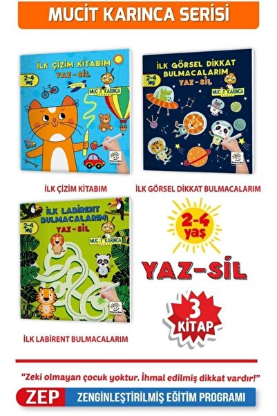 yükselen zeka Mucit Karınca 2. Seri Yaz Sil Kitaplar