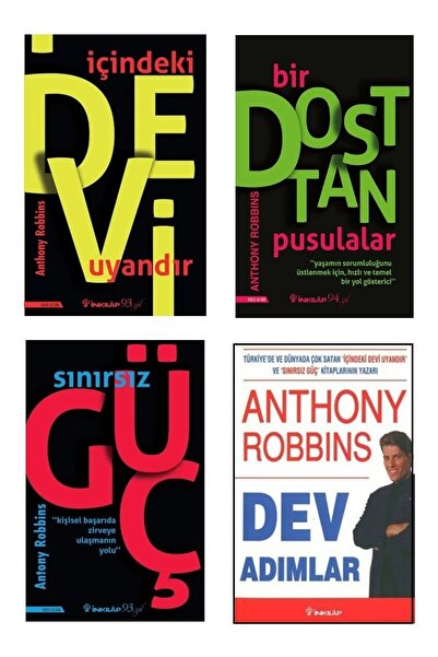 İnkilap Yayınevi Anthony Robbins 4 Kitap ( Sınırsız Güç# Içindeki Devi Uyandı...