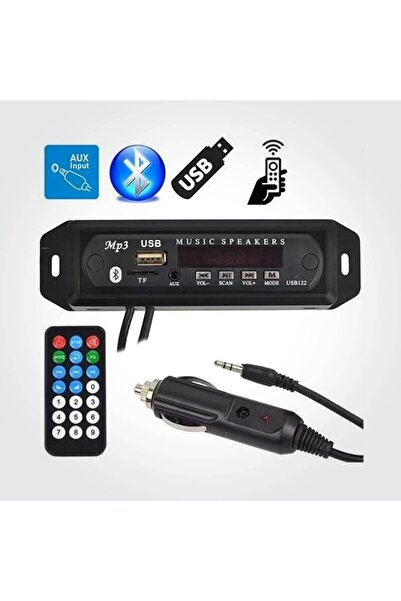 Derwell Class 402 Araç Araba Oto Teyp Aux Usb Sd Bluetoothlu Mikrofonlu Çevirici Board Teyp Dönüştürücü 2025