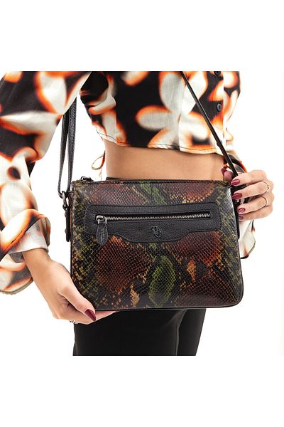 Tamer Tanca Women's Leather Shoulder Bag 898 3014 Bn Bag Sk 22/23