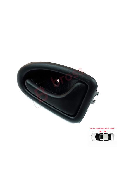 Bross Otomotiv Inner Front Or Rear Right Door Handle Black For Renault Megane 1 1995-2002