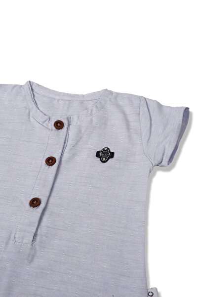 brako tekstil Baby Boy Buttoned Dress with Placket