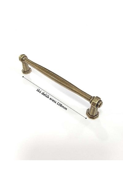 ARON (2 PCS) Column Handle (ANTIQUE YELLOW) TV Unit Nightstand Dresser Console Kitchen Cabinet Door Handle 160mm