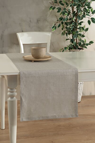 ÖDEL HOME عداء كتان كلاسيكي 50x130 سم