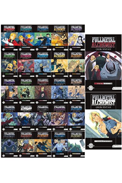 Akıl Çelen Kitaplar Fullmetal Alchemist 27 Kitap Full Set Manga