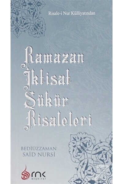 RNK Neşriyat Ramazan Iktisat Şükür Risaleleri