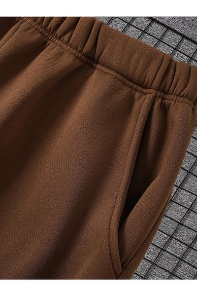 Mad&Calf Ανδρικό φούτερ Regular Fit με ελαστικά πόδια