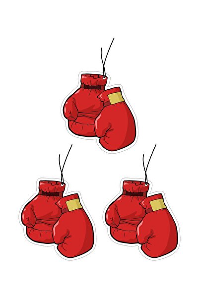 Genel Markalar 3lü Boks Eldiveni Dekoratif Araba Oto Kokusu Ve Aksesuarı