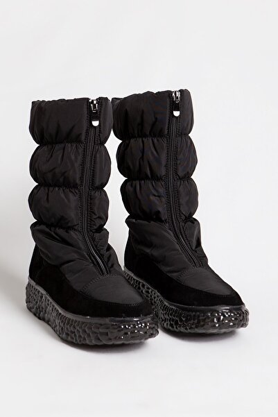 Guja 22k347 Kadın Siyah Içi Kürklü Karbotu