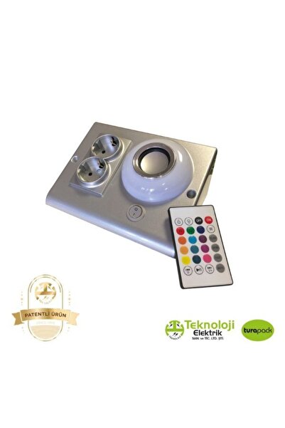 TEKNOLOJİ ELEKTRİK Dolap Ve Tezgah Altı Led Bluetooth Müzik Çalar Sese Duyarl...