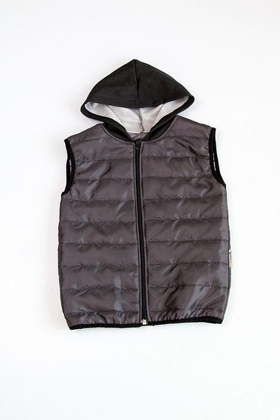 The Red Kids Gray Hooded Inflatable Children's Vest
