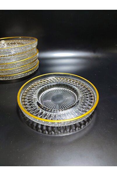 Zeryas Home 6 Pieces Gilded Tea Plate - Elysıa Compatible