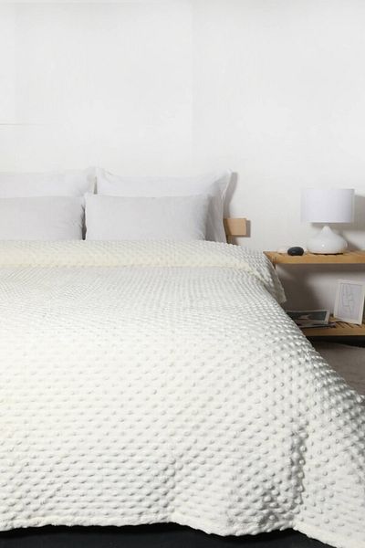 axesso Merino Pearl Cream Double Bud Blanket