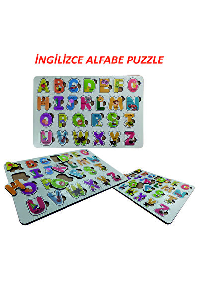 Ankebut Ingilizce Ahşap Alfabe Puzzle 30* 20 Cm