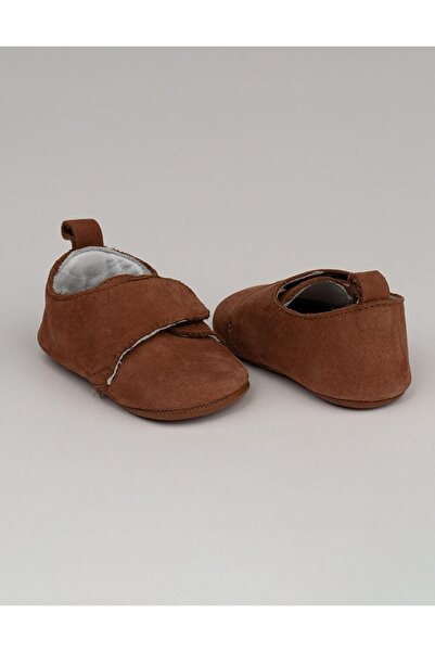 Beybium Pam Tan Suede Leather Baby Shoes