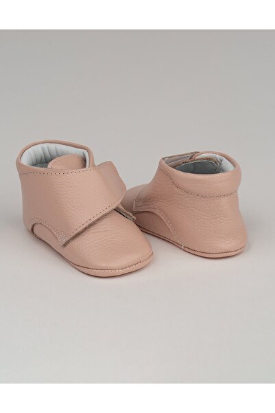 Beybium Leo Velcro Genuine Leather Baby Boots Powder