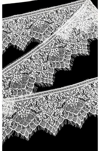 ALTAY TEKSTİL ÜRÜNLERİ White Bearded Lace Edge Model (3 Mt)