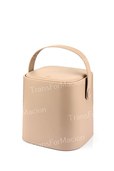 Tuffex 8 Litre Tutma Saplı Iç Kovalı Tezgah Üst Mutfak Çöp Kovası Latte