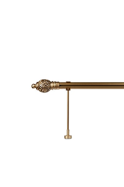 RUSTIKCIM Alüminyum Antik Rustik Perde Askısı Fon Perde Askısı 250 Cm Krs-6