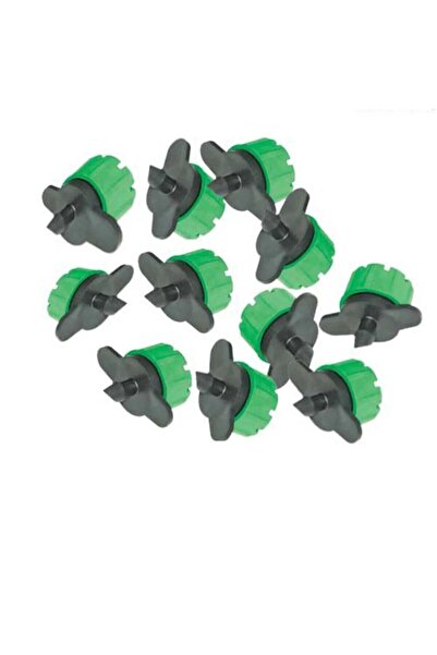 Edoplast Yeşil Büyük Damlatıcı 50 Ad. Damla Sulama Parçası Aparatı Damlama Borusu Hortumu Parçaları