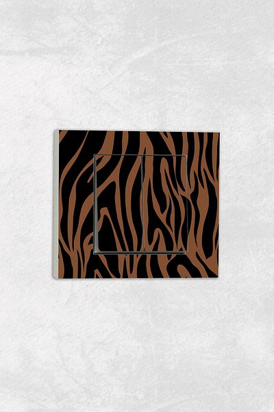 markcat Ovivo Grano (TWO KEY SOCKET) UV Printed Zebra Pattern White Comitator Frame Included