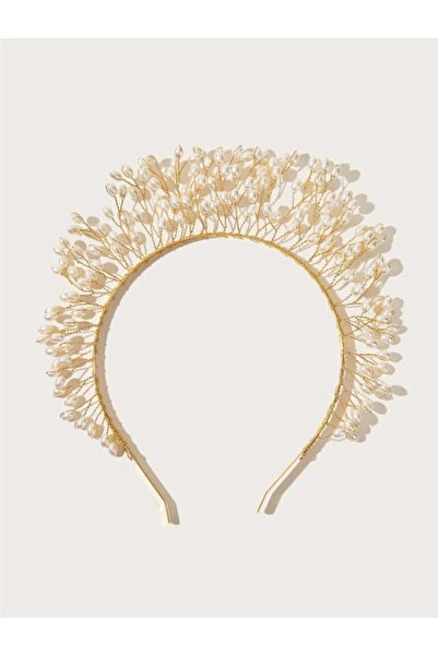 CSR Collection Coroană de aur lucrată manual cu perle de sticlă