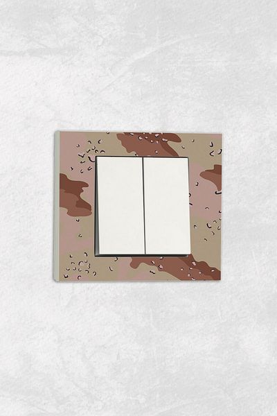 markcat Ovivo Grano (Double Switch Socket) UV Printed White Commitator Frame Included