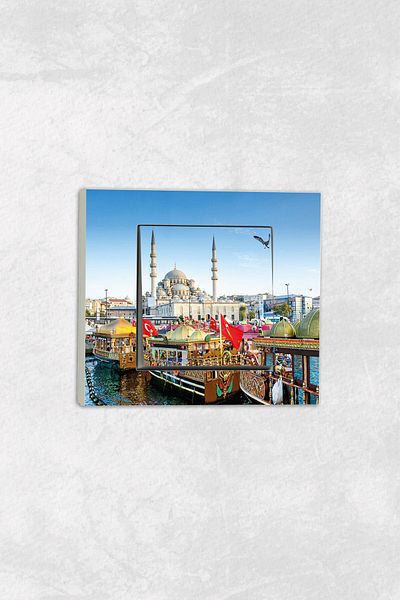 markcat Ovivo grano UV Printed Istanbul Pattern White Single Decorative Switch Socket Frame Set