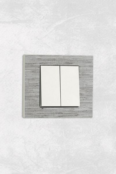 markcat Ovivo Grano (Double Switch Socket) UV Printed White Commitator Frame Included