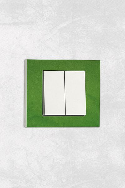 markcat Ovivo Grano (Double Switch Socket) UV Printed White Commitator Frame Included
