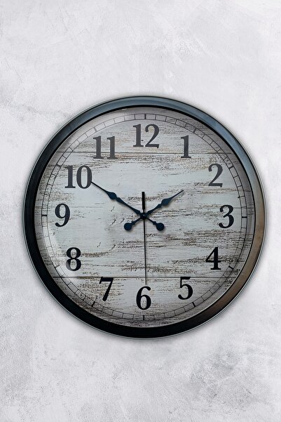 Kasva Concept هدية ساعة حائط معدنية سوداء مقاس 40 سم