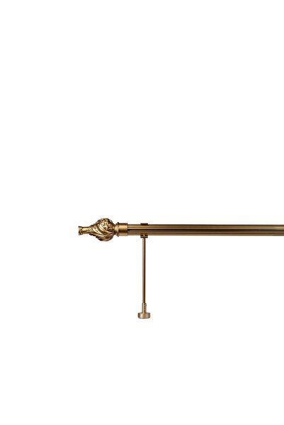RUSTIKCIM Alüminyum Antik Rustik Perde Askısı Fon Perde Askısı 125 Cm Krs-12