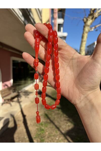 Kehribarstore Men's Rosary Gift - Wringed Amber, Imame System, Master Workman...