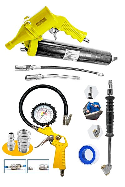 PROXTECH Yüksek Kalite Büyük Boy havalı Gres Yağ tabancası 500cc, 220psı saat...