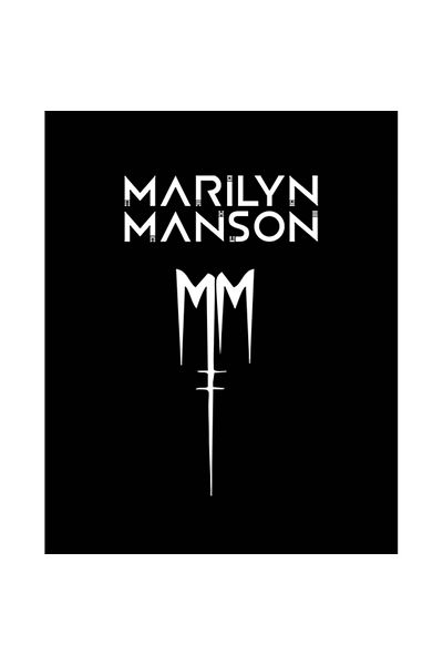 Z zepplin Patch mare pentru spate cu logo Marilyn Manson