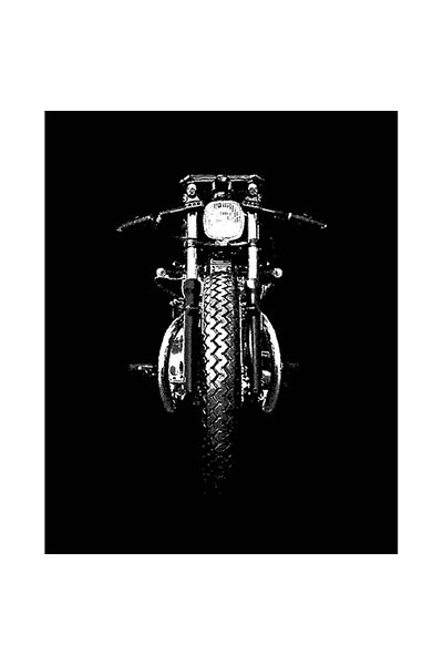 Z zepplin Chopper Bw Patch mare pe spate