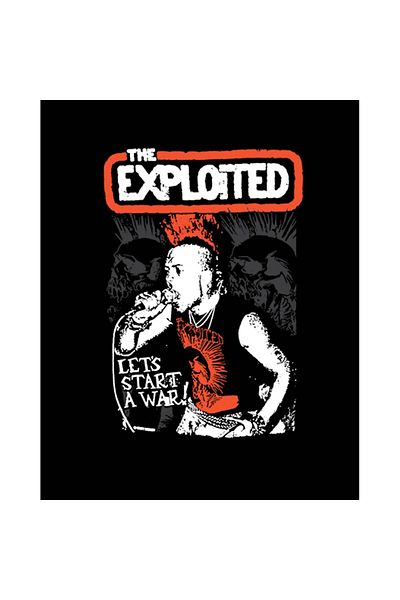 Z zepplin The Exploited On Stage Patch mare pe spate