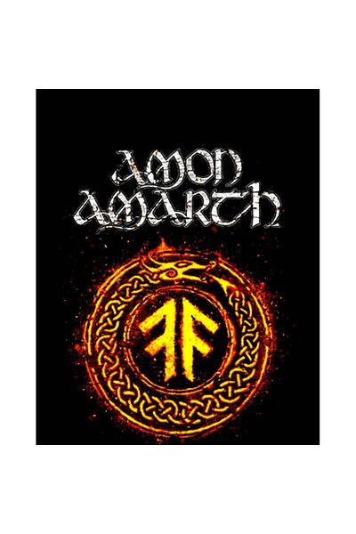 Z zepplin Amon Amarth Skull Patch mare pe spate