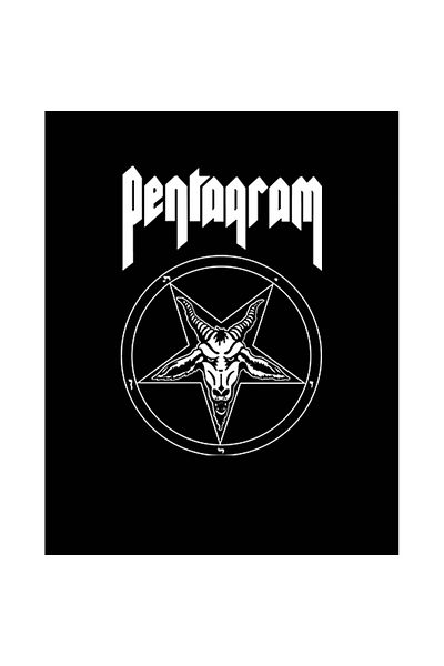 Z zepplin Logo și text Pentagram 2 Patch-uri mari pentru spate