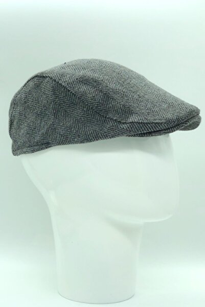 Hoppe Kışlık Kaşe Yünlü Füme (antrasit) Balıksırtı Desenli Spor Lüks Holigan ...