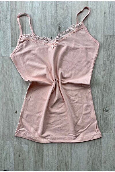 VicTroy 4 Pieces Burgundy, White, Salmon and Black Colored Lacy Bow-string Rope Strap Cotton Undershirt, Dowry Box