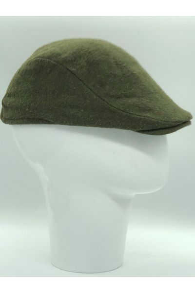 Hoppe Men's Winter Khaki London Cap Flat Cap Hooligans Cap