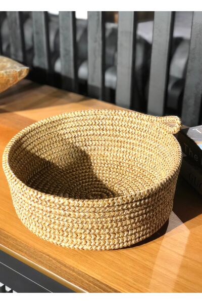 HomeTurko Hometurko, Jüt / Hasır, 25x10 Cm, Tekli, Sepet. Dolap Içi, Çocuk Od...