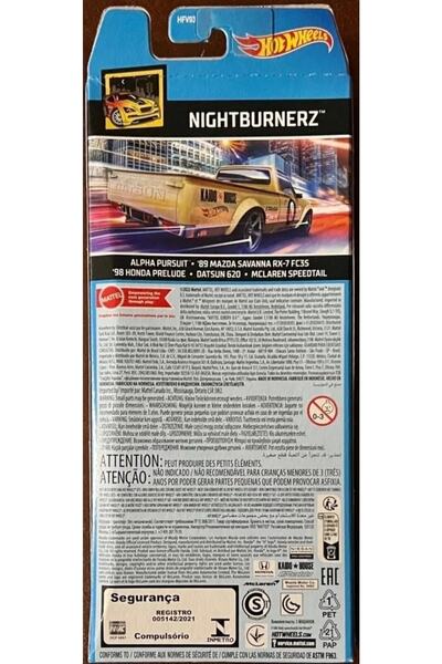 mattel Nightburnerz - Hot Wheels 5’li Araba Seti - Hfv93