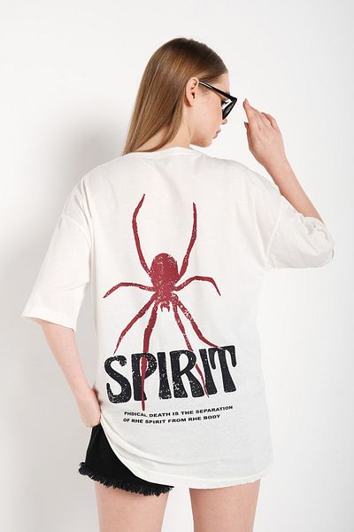 Know Women's White Spirit Printed T-shirt