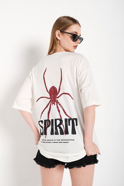 Know Women's White Spirit Printed T-shirt