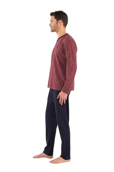 Mod Collection Patted Collar Cotton Men's Pajamas Set