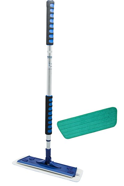 Silva Mikrofiber Tekli Islak Bezli Mop Set