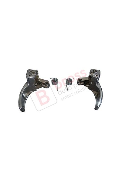 Bross Otomotiv مقبض باب داخلي يمين ويسار مطلي بالألمنيوم لسيارة نيسان قاشقاي 2007-2013 J10 Jj10