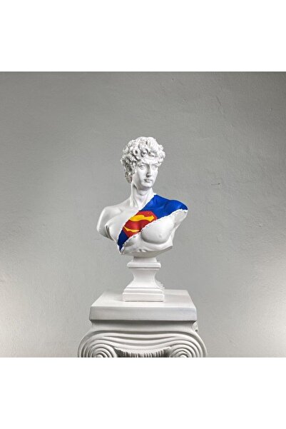 David "superman" Heykel, Büyük Boy Büst, Özel Tasarım Dekoratif Heykel, Michelangelo David